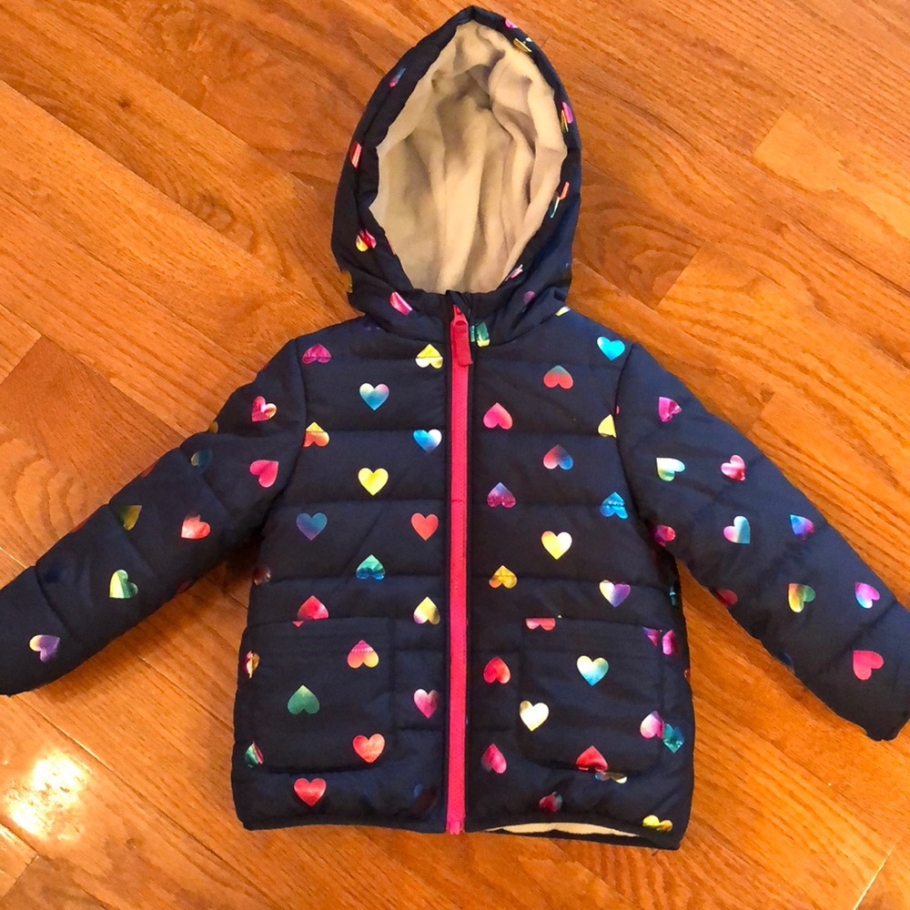 Carter’s Blue with Metallic Hearts